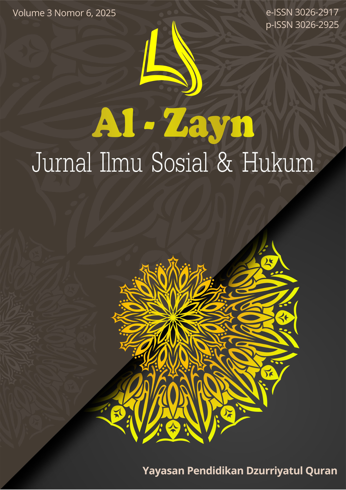 					View Vol. 3 No. 6 (2025): 2025
				